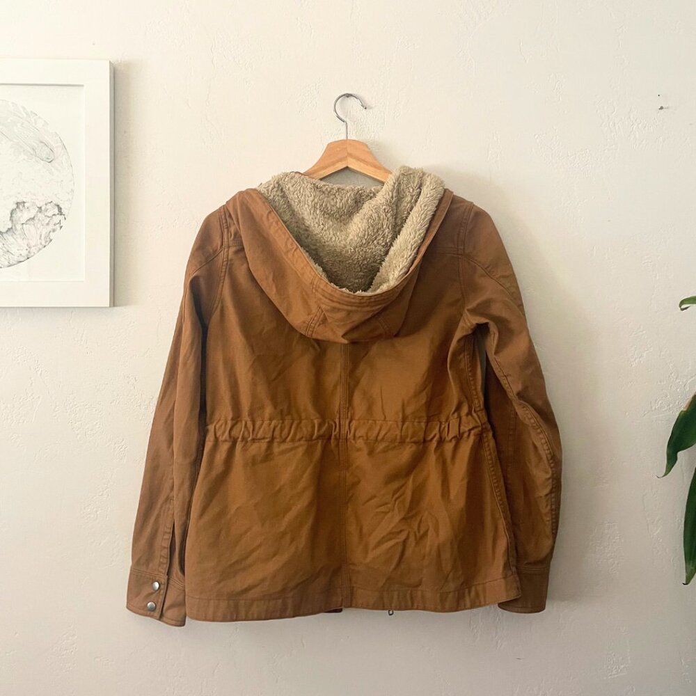 PATAGONIA W's Prairie Dawn 100% Cotton Canvas Jacket in Bear Brown | Size XS - Picture 2 of 9